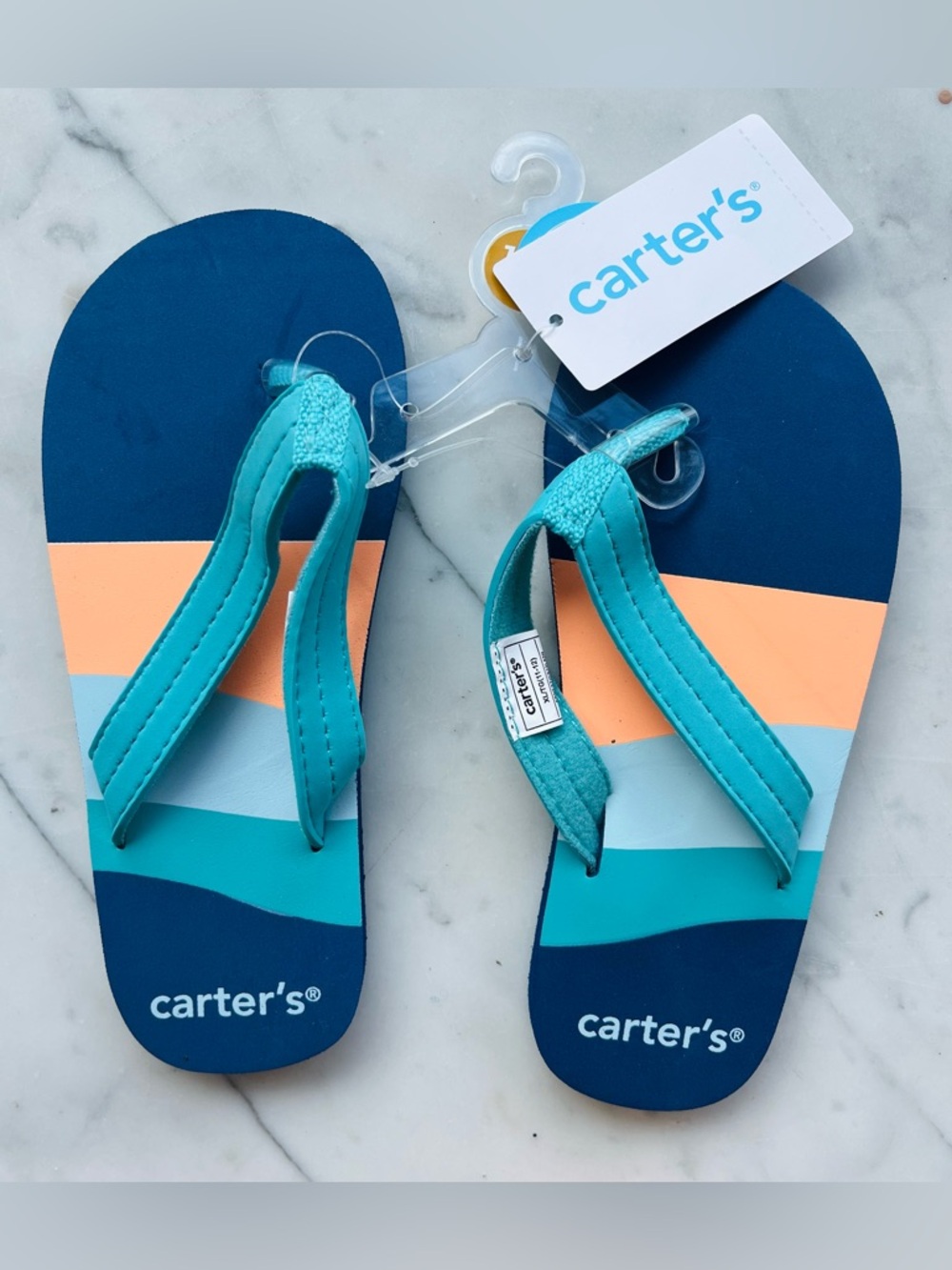 Carter's Ernest Flip Flops XL (11-12) NWT